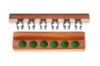 Picture of Mahogany Cue Rack with Nylon Clips